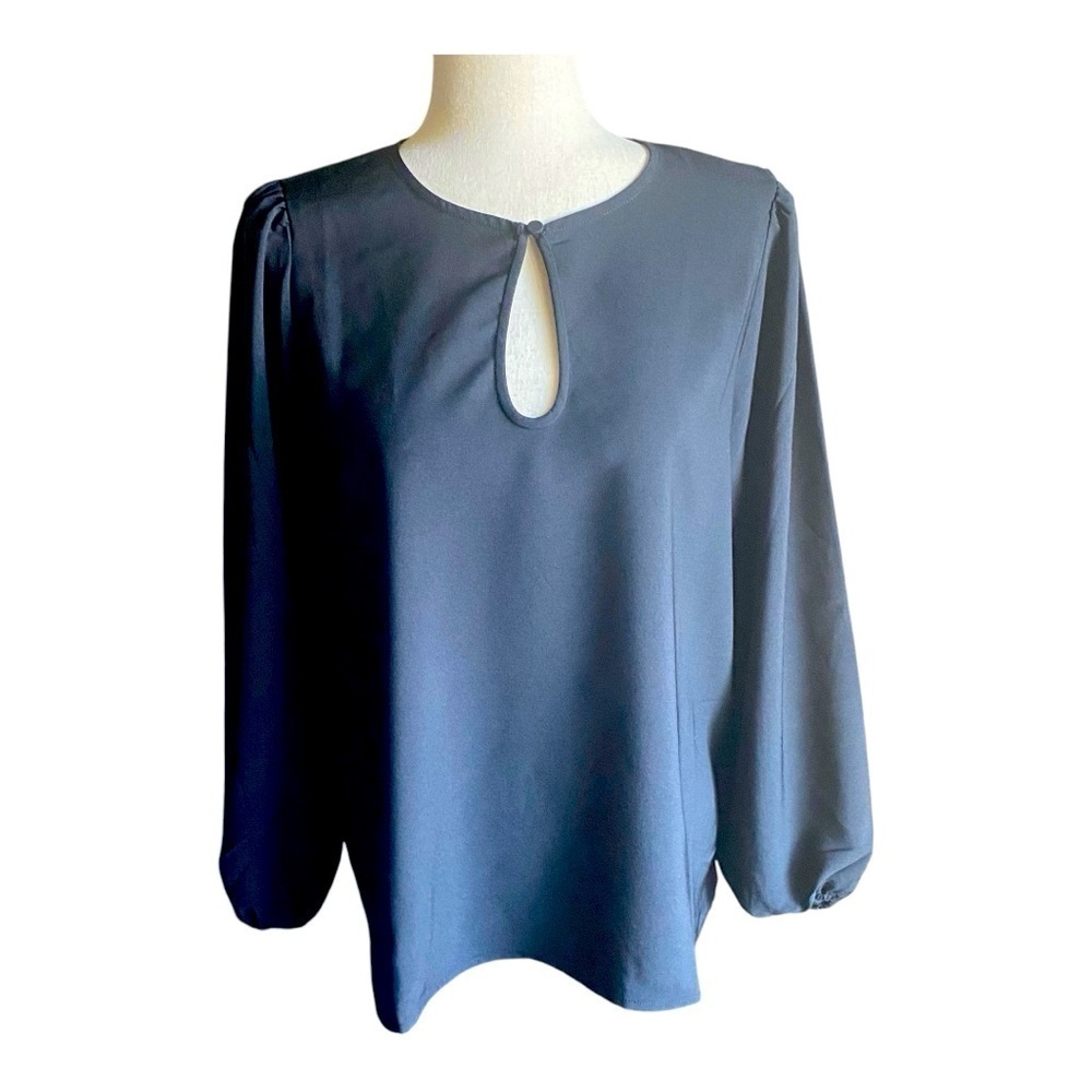 NWT-J.CREW-BLACK BLOUSE-SIZE MEDIUM